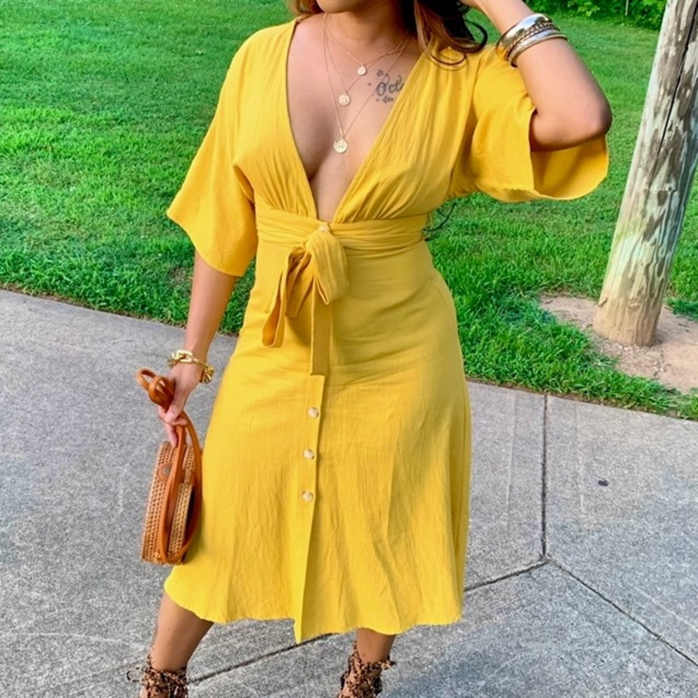 Yellow Flow Dress